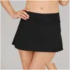 Otras prendas Luyogasports Falda de tenis Lu-02 Yoga Correr Plisado Deportes Gimnasio Ropa Mujer Ropa interior Estudiante Fitness Secado rápido Do Dhxac