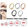 Anneaux de nez Goujons 10Pc G23 Segment articulé Anneau de nez 16g 14g Mamelon Clicker Oreille Cartilage Tragus Helix Lèvre Piercing Unisexe Bijoux De Mode 231201