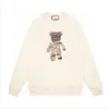 Poison Family Correct Edition Verified Edition Autumn Fashion Brand Bandage Little Bear Loose Round Neck Sweater for Men and Women