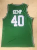 Nosza Concord Academy 40 Shawn Kemp High School College Basketball Jersey Vintage Green Ed koszule