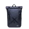 Backpack Men's Roll Top 15" Laptop Waterproof Backpacks For Teenager Schoolbag Business Travel Large Capacity Camping Bags