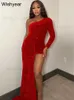 Urban Sexy Dresses Elegant Autumn Sequined One Shoulder Long Sleeve Birthday BodyCon Mini Dress Women's Outfits Party Club Sexiga festivaler Vestidos T231202