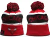 2023 Chicago'bulls''beanie Baseball Noord -Amerikaanse team Side Patch Winter Wool Sport Gebreide hoed Skull Caps Beanies A9