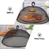 Dinnerware Sets 6 Pcs Iron Mesh Cover Dust Dining Table Outdoor Covers Reusable For Indoor