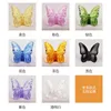 Obiekty dekoracyjne figurki Mariposas Butterfly Fairy Wings Fruting Glass Crystal Papillon Lucky Glints z jasnym kolorowym ozdobami do domu 230817