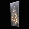 Занавес Рождественские оконные шторы Рождественские светящиеся шторы Дверь Экран Светящаяся сцена Украшение