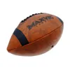 Balls High Quality Size 3 6 9 American Football Leather Retro Soccer Youth Adult Professional Training Ball 231202