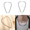 Collares colgantes Collares pendientes Tendencia Mtilayer Cross Star Zircon Collar Mujeres Hombres Joyería de acero inoxidable KPOP Adolescentes Doji Co Dhzpl