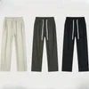 Pantaloni da uomo American Boy Straight Pantaloni sportivi casual in peluche Moda uomo vestibilità ampia Tasca con coulisse solida Hosen largo