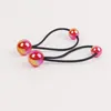 Hair Accessories 2PCS Shiny Candy Color Ball Long Rubber Rope Children Girls Elastic Bands Classic Rings No Harm Ponytail Holder