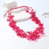 Chains Trendy Petal Chain Necklaces For Women Resin Rope Necklace Girls Flower Elegant Wedding Jewelry Summer Travel Gifts