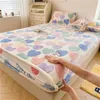 Zestawy pościeli luksusowe podwójne łóżko wyposażone w elastyczne materac Okładka Pobrana para Baby Winter Fluffy Coral Plecee Bedspread 150 231202