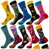 Herrensocken Herren Doiaeskv 10 Paare/Los Glückliche Iti Tiere Meeresfrüchte Männer Gekämmte Baumwolle Calcetines Largos Hombre Großhandel Drop Del Del Dhysb