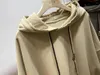 Kvinnors hoodies högkvalitativ tunga dragkvinnas vintage franska Terry Pullover unisex hoodie