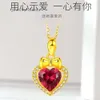 Collier trèfle van 999 collier trèfle coloré femmes amour rouge plaqué 24k pendentif cadeaux de luxe pour copines