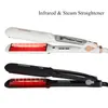 Stijltangen Professionele Infrarood Stoom Stijltang Snelle Verwarming Keramische Brede Platen Damp Flat Iron Salon Rechttrekken Styling Tools 231202