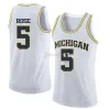 Nikivip Michigan Woerines College Jaaron Simmons Jalen Rose # 5 Jaron Faulds # 44 Баскетбольные майки мужские Ed Custom Любое числовое имя