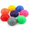 Andra massageföremål PVC Spiky Yoga Massage Balls PVC Half Sphere Fitball Women Children Trainer Balancing Ball Gym Health Sports Pilates Fitness 231201