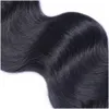 髪の毛がブラジルの人間のレミーバージンボディウェーブ織られていないエクステンションナチュラルカラー100g/バンドルダブル3バンドル/ロットドロップデリdhcle
