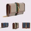 652681 Jackie 1961 Long Wallet With Chain Cover 4 Colors Beige Ebony Denim Lvory White Black Leather Zipper Pouch Inside Card Slot248x