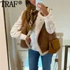 Gilets pour femmes Gilet polaire Gilet sans manches pour femmes Faux Laine Manteaux Femme Hiver Peluche Chaud Teddy Chauffé