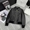 Women's Jackets designer New Flip Collar Jacket Small Sheepskin Coat Particle Pattern Leather Early Autumn MOXQ