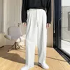 Herenpakken Stijlvolle pantalon Zakken Werkkleding Anti-vervormd Pure kleur Mid-taille Recht