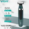 Эпилятор VGR, триммер для волос на лобке, бритва для мужчин, грумер для тела, для паховых шариков, сменное лезвие, электрическая бритва, IPX5, водонепроницаемый эпилятор 231202