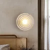 Vägglampa rund cirkel korridor gång vardagsrummet hem vistelse sconce retro sovrum sovrum dekor hart glas led ljus