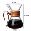 Coffee Pots 800ML Glass Kettle French Maker with Stainless Steel Filter Reusable Handle Pour Over Cup Coffeeware 231201