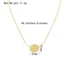 Pendant Necklaces Minimalist Round Necklace Stylish Gold Plated Rust Proof Clavicle Charm Jewelry