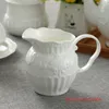 Milk Jugs Retro Baroque British Royal Family Rococo Art Relief Bone China Coffeeware Sugar Bowl Jar Creamer Pitcher Coffee Tools 231201