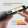 Hair Straighteners KIPOZI Hair Straightener Flat Iron Tourmaline Ceramic Professional Hair Straightener Culer Salon Steam Hair Iron Hair Care 231202