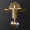 Lampade da parete Modern Gold Luxury Ottone Cristallo Soggiorno Luci decorative a LED