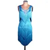 Stage Wear Can Be Customized Rumba Dance Costume Spandex Tassel Stones Latin Dress Women