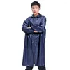 Raincoats clássico masculino oxford pano capa de chuva com mangas adulto bateria carro engrossado chuva de corpo inteiro