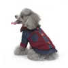 개 의류 겨울 재킷 강아지의 옷 애완 동물 복장 데님 코트 청바지 치와와 푸들 비초 의류를위한 의상