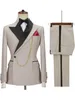 Men's Tracksuits DV0020 Black Wedding Party Costume Clothing Casual Host Suit Regular Fit Tuxedo 2 Peices Sets Jacket Pants