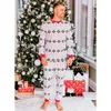 Family Matching Outfits Christmas Outfit Pajamas Print Sets Adult Kid Home Clothes Tops Cartoon Pants Xmas Sleepwear Baby Nightwear 231202