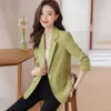 Women's Suits Autumn Winter Casual Fashion Single Button Blazers Women Slim Long Sleeve Jacket Coat Female Office Outerwear Chic Top Spring