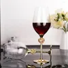 Verres à vin 2 pièces, gobelet en cristal à tige tirée rouge, verre de personnalité fait à la main, tasse de dégustation, tasse à domicile, Bar, fête de mariage, utilisation