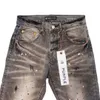 Mens Purple Jeans Designer Jeans Fashion Distressed Ripped Bikers Womens Denim Cargo For Men Black Pants PU7038