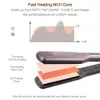Hårrätare koreanska hårrätare keratinbehandling flytande bredplatta keramiska platt järn dubbel spänning hår curling järnsalong styler 231202