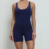 Set attivi Tuta sportiva da yoga monopezzo Tuta corta traspirante ad asciugatura rapida Abbigliamento da allenamento per donna Completo sportivo Set da palestra per fitness