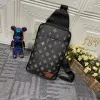 Высочайшее качество Avenue Sling Bag Мужские дизайнерские сумки на ремне Мужская сумка через плечо Кошелек Hobos Сумка с сообщением Большая поясная сумка Поясная сумка