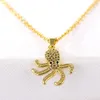 Pendentif Colliers Punk Hip Hop Cthulhu Octopus Collier En Acier Inoxydable Hommes Mode Street Rock Animal Chaîne Bijoux