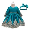 Girls Dresses Girl Princess Dress 1 Year Baby Baptism Banquet Clothes Spring And Autumn Long Sleeve Lace New Party Kids Drop Delivery Dhdxb