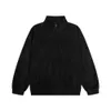 B Family High Edition Paris New Website Shake Fleece Family Zipper Sweater Men's and Women's Loose Sweater Coat