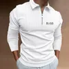 Men's Polos High end selling fashion brand Polo shirt men's Europe and America top casual long sleeved shirt men's clothing 231202