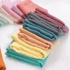 Couvertures Born Cotton Bamboo Baby Couverture Muslin Swaddle Solid Wrap Big Diaper 120 120cm